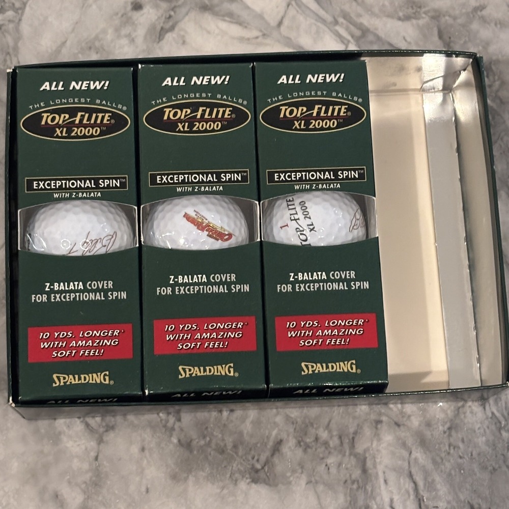 LOT OF 3 Top Flight XL 2000 Golf Balls‎ Extra Long Spalding Pack 9 NEW IN BOX - Picture 12 of 12